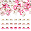 30Pcs Spray Painted Faceted Resin European Beads RESI-TADJ0001-10-1