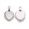 Natural White Shell Mother of Pearl Shell Pendants BSHE-F011-05A-P-2