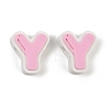 Plastic European Beads PL-CBA02CB-01Y-1