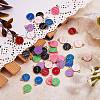 90Pcs 9 Colors Alloy Enamel Pendants ENAM-SZ0001-54F-5