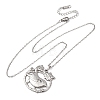 304 Stainless Steel Pendant Cable Chain Necklaces for Men Women NJEW-K308-03E-P-4
