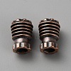 Brass EDC European Beads KK-WH0081-63R-1