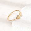 304 Stainless Steel Cuff Open Rings SA-CBAD22F-01G-C-4