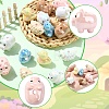 16Pcs 8 Styles Animal Theme UV Plating Acrylic Beads OACR-YW0004-42-2