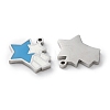 304 Stainless Steel Enamel Charms STAS-M102-20P-01-2