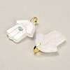 Natural Quartz Crystal Carved Pendants GG-CBA4625-03G-04-2
