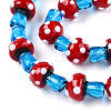 Handmade Lampwork Beads Strands LAMP-N024-09D-4