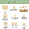Natural Unfinished Wood Beads WOOD-YW0001-98-2