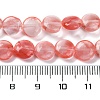 Cherry Quartz Glass Beads Strands G-T047-A11-01-5