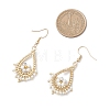 Stainless Steel Teardrop Dangle Earrings EJEW-MZ00643-01-3