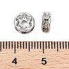 SHEGRACE Brass Micro Pave Clear Cubic Zirconia Spacer Beads XGRQ1U182-363P-3
