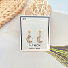 Alloy Rhinestone Stud Earrings FS-WGE0AD6-74-1