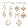 DIY 40 Pairs Natural Wooden Earring Making Kits DIY-TA0003-34P-9