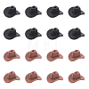 16Pcs 2 Colors Silicone Beads SIL-CA0001-40-1