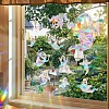 Halloween Ghost Rainbow Prism Electrostatic Window Stickers PW-WG9D1AB-01-5