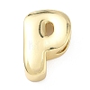 Brass Initial Beads KK-B167-27G-01P-1