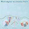100Pcs 10 Styles DIY Plastic Canvas Shapes DIY-WA0001-30-4