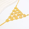 Brass Layered Link Ring Bracelets for Women GT6383-3-2