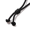 Adjustable Natural Black Tourmaline Pendant Necklaces NJEW-P254-01-5