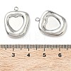 304 Stainless Steel Pendant Cabochon Settings STAS-C167-07D-P-3