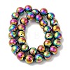 Electroplated Synthetic Magnetic Hematite Beads Strands G-I364-K01-07-2