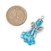 Handmade Glass Seed Beaded Angel Pendants PALLOY-MZ00497-05-2