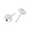 925 Sterling Silver Stud Earring Findings X-STER-K167-027D-S-1