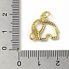 Real 18K Gold Plated Brass Pave Cubic Zirconia Pendants KK-M283-02C-02-3