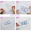 3 Sets Transparent Acrylic Currency Display Frames ODIS-CA0001-14-3