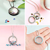 4Pcs 2 Style Alloy Glass Crystal Rhinestone Pendants PALLOY-TA0002-36D-9