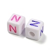 Opaque Acrylic Beads OACR-I022-01N-2