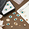 12Pcs Evil Eye Enamel Pin JEWB-FH0002-98-4