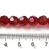 Electroplate Transparent Glass Beads Strands LS-EGLA-A035-T8mm-L07-4