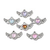 UV Plating Alloy Glass Pendants FIND-K032-26P-1