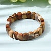 Natural Mookaite Beaded Stretch Bracelets for Women Men BJEW-D461-02E-4