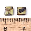 2-Hole Baking Paint Glass Seed Beads SEED-N009-03G-3