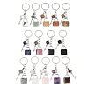 Mixed Stone Pendant Keychains KEYC-A016-01P-1