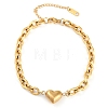201 Stainless Steel Cable Chain Link Bracelets BJEW-M051-01G-1-4
