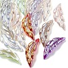 10Pcs UV Plating Iridescent Acrylic Pendants OACR-YW0004-27-1