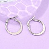 Tarnish Resistant 304 Stainless Steel Hoop Earrings EJEW-F105-23P-5