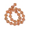 Frosted Handmade Lampwork Beads Strands LAMP-A010-01A-2
