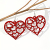 Hollow Heart Acrylic Dangle Earrings FS-WG95D61-01-1
