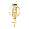 Religion Brass Pendants KK-H539-18G-01-1