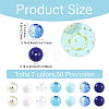 350Pcs 7 Colors Transparent  & Opaque Acrylic Beads MACR-YW0004-79-3