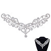 Flower Hotfix Rhinestone Iron on Patches Appliques DIY-WH0671-064A-1