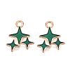 Alloy Enamel Pendants X1-ENAM-T020-38E-RS-1
