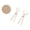 304 Stainless Steel Round with Stick Leverback Earrings EJEW-JE06827-4