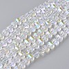 Electroplate Glass Beads Strands EGLA-L012-A-AB01-1