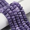 Dyed Natural White Jade Beads Strands G-G107-A12-01-2