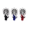 Alloy Glass Pendants GL-N004-03AS-1